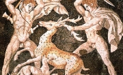 Pella, casa del Rapimento di Elena, mosaico della Caccia al Cervo (https://studiahumanitatispaideia.wordpress.com)